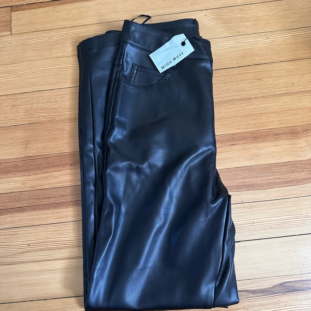 Black Leather Pants